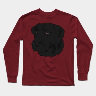 Black Lab Dog Long Sleeve T-Shirt